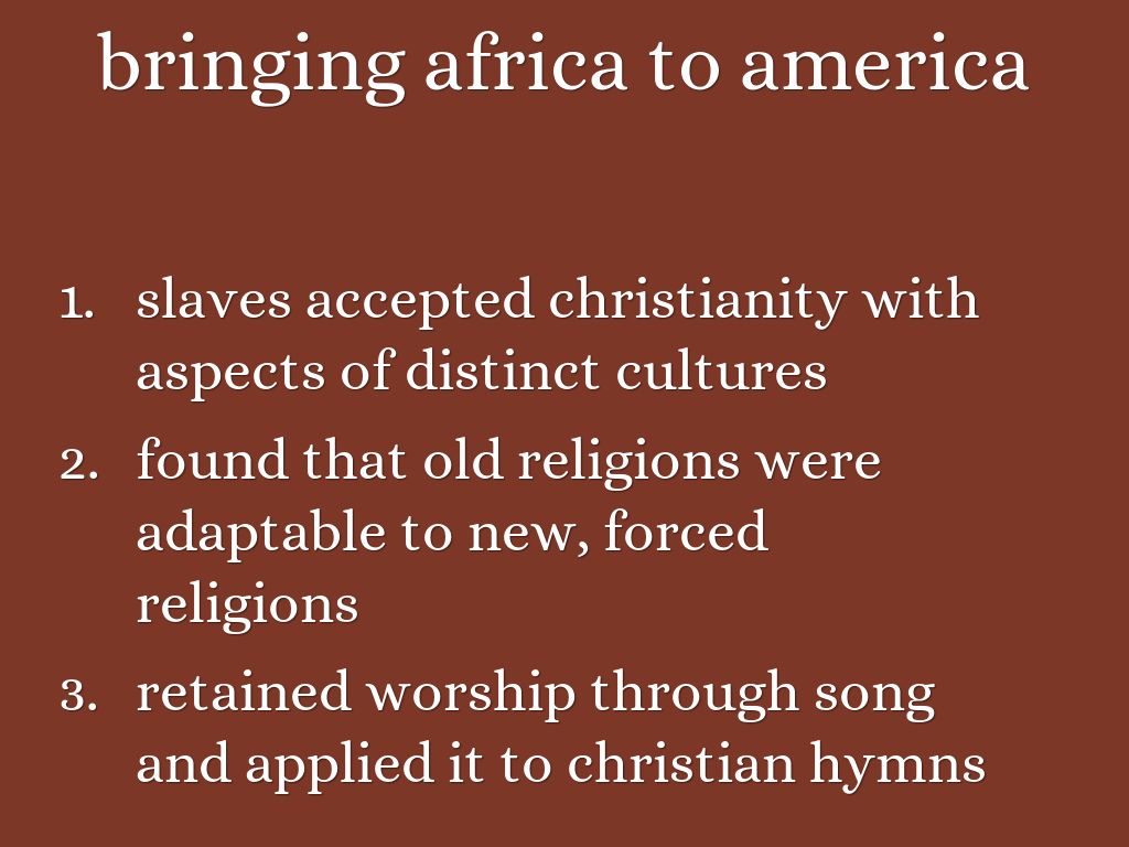 African Religious Traditions During Slavery: Preservation and Transformation